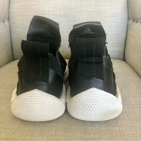 Adidas Harden Vol 2 LS Buckle Sneakers Black and White Size 8 - Picture 7 of 15